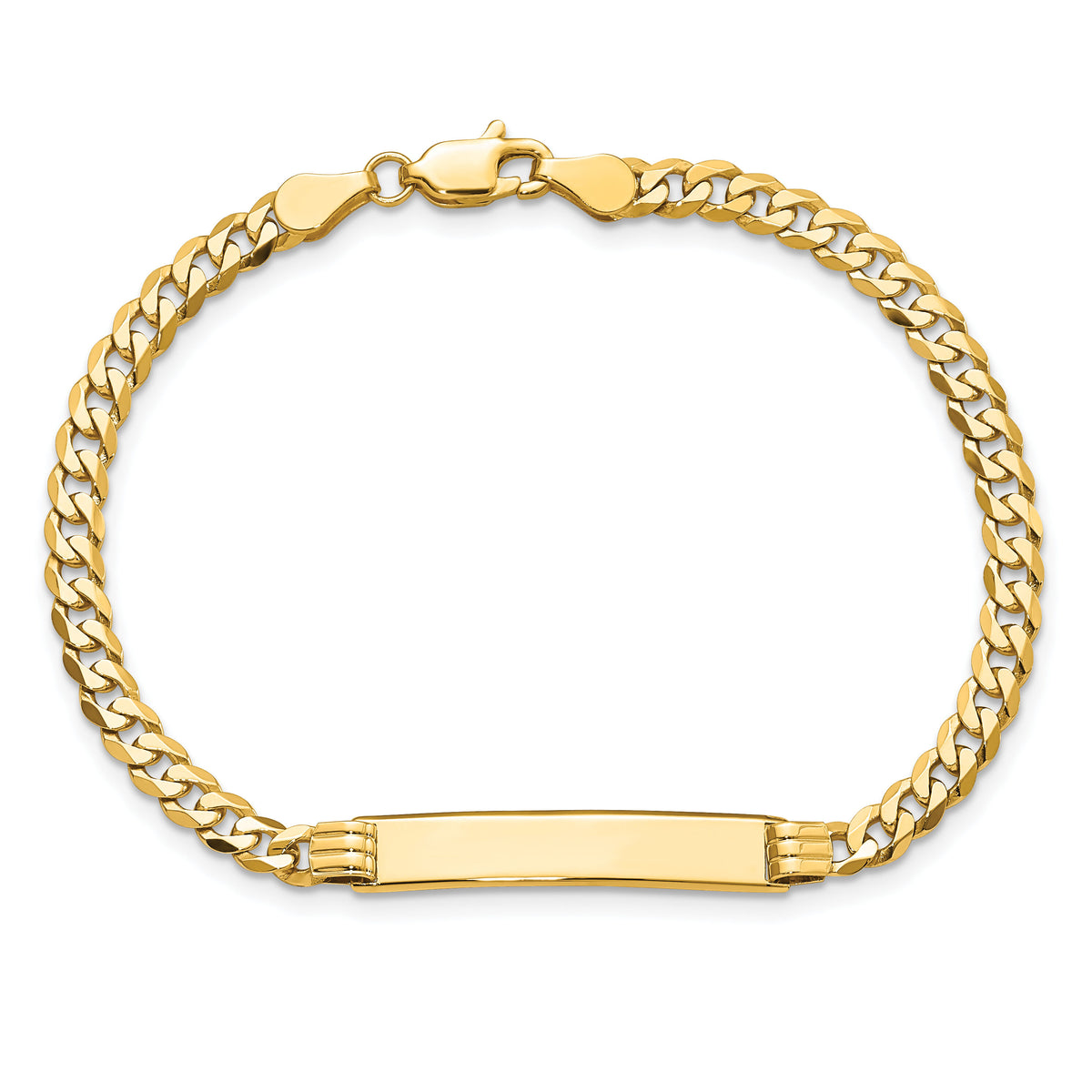 14K Curb Link ID Bracelet-LID61-8