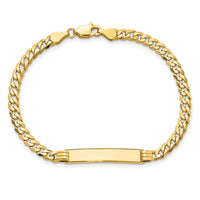 14K Curb Link ID Bracelet-LID61-8