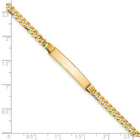 14K Curb Link ID Bracelet-LID61-8
