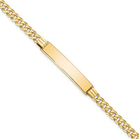 14K Curb Link ID Bracelet-LID62-8