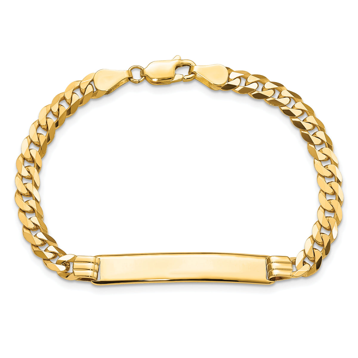 14K Curb Link ID Bracelet-LID63-8