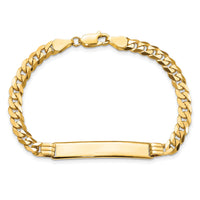 14K Curb Link ID Bracelet-LID63-8
