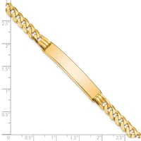14K Curb Link ID Bracelet-LID64-7