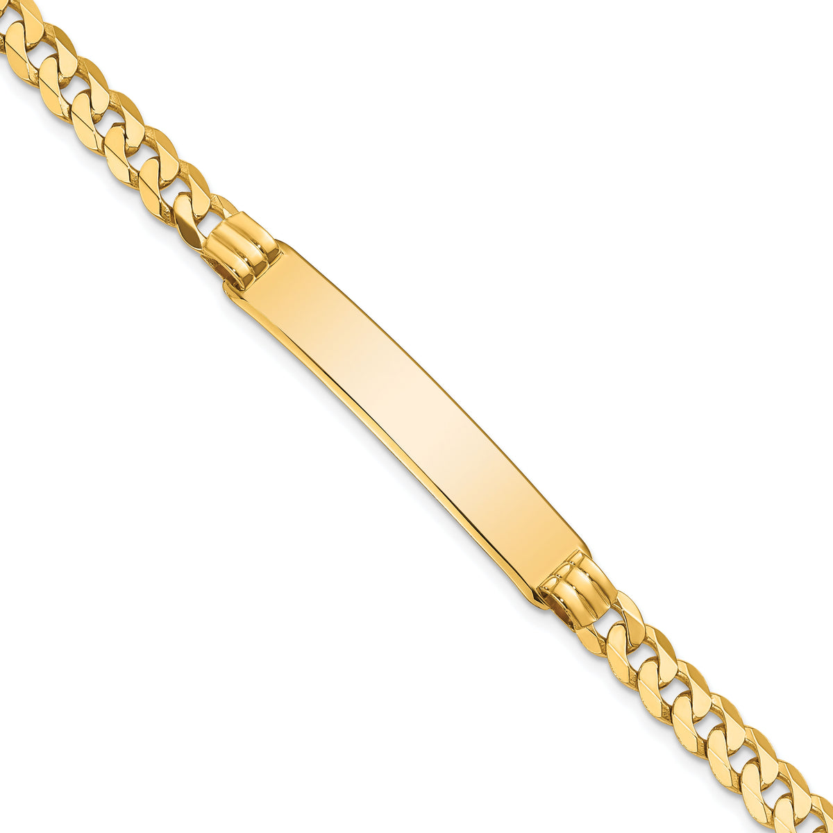 14K Curb Link ID Bracelet-LID64-7