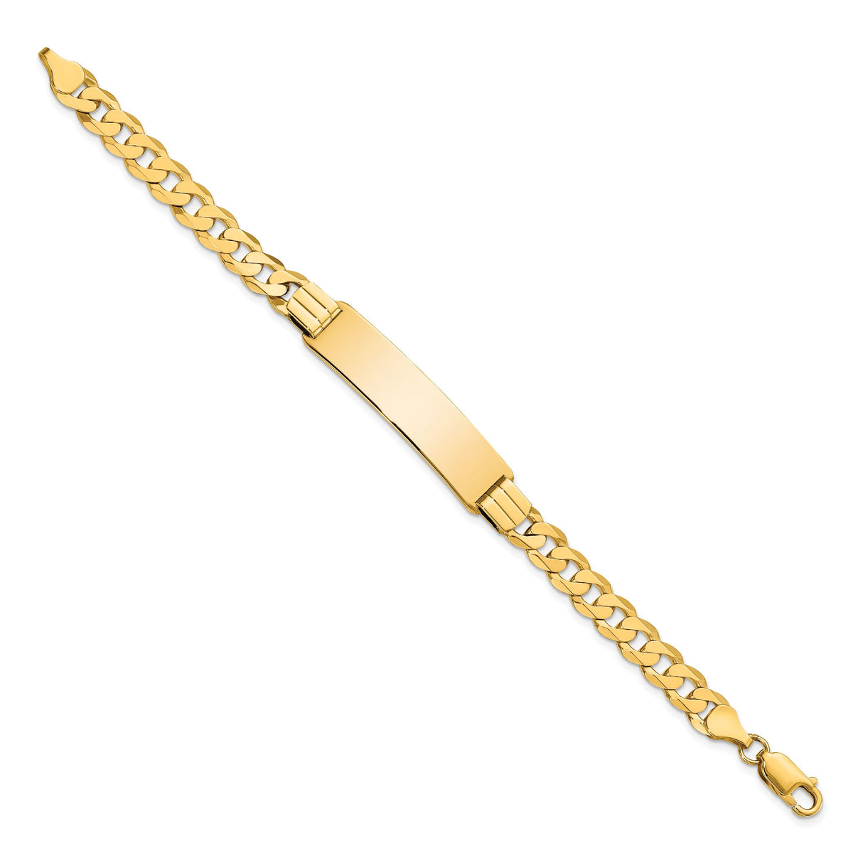 14K Curb Link ID Bracelet-LID65-8