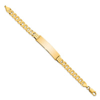 14K Curb Link ID Bracelet-LID65-8