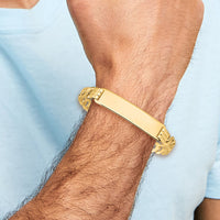 14K Curb Link ID Bracelet-LID65-7