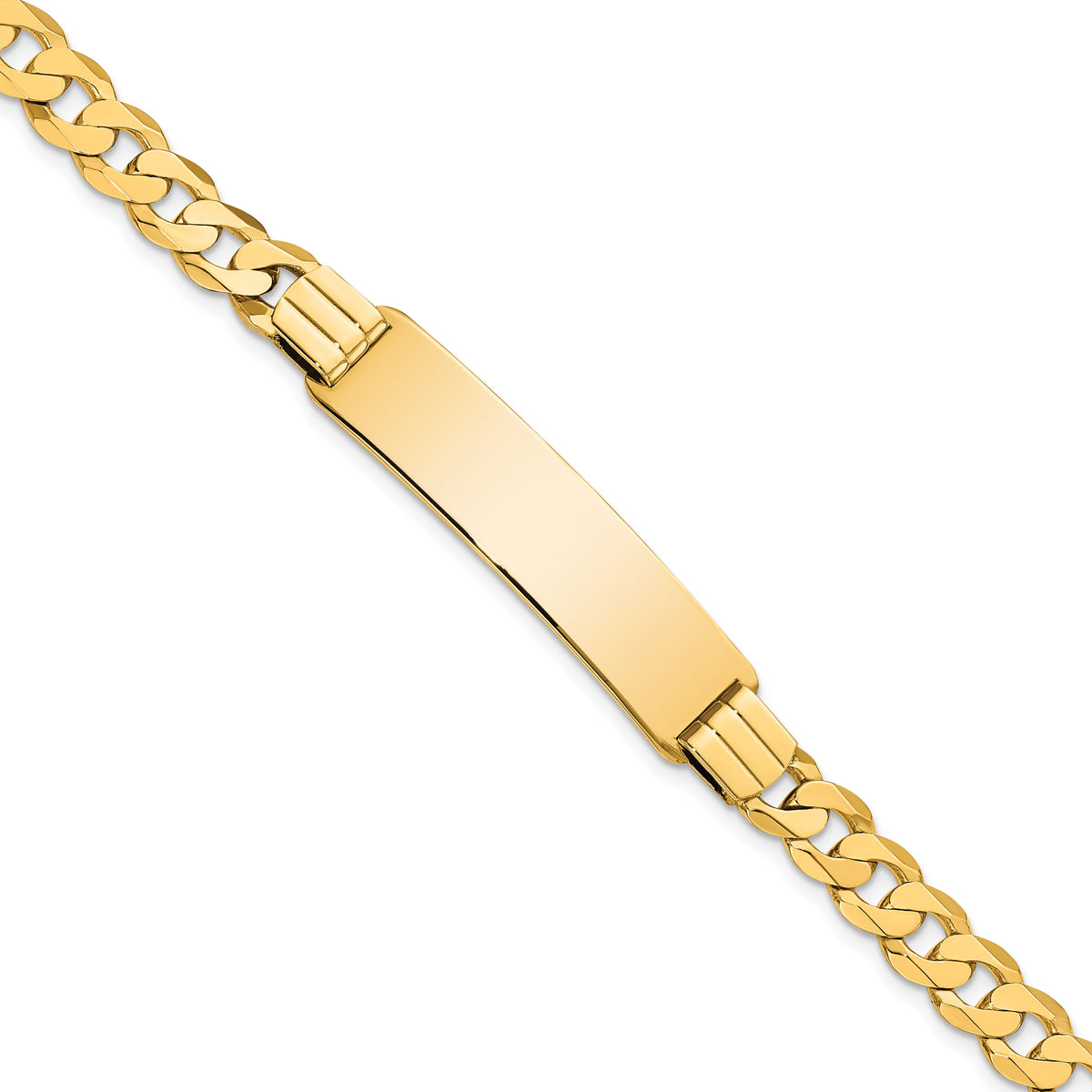 14K Curb Link ID Bracelet-LID65-7
