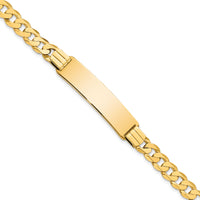 14K Curb Link ID Bracelet-LID65-8