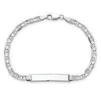 14K WG Anchor Link ID Bracelet-LID67W-8