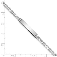14K WG Anchor Link ID Bracelet-LID67W-7