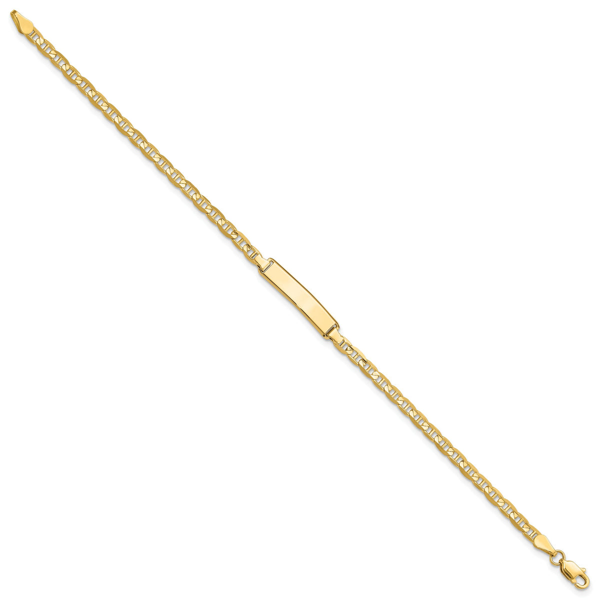 14k Anchor Link ID Bracelet-LID68-7