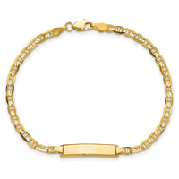 14k Anchor Link ID Bracelet-LID68-7
