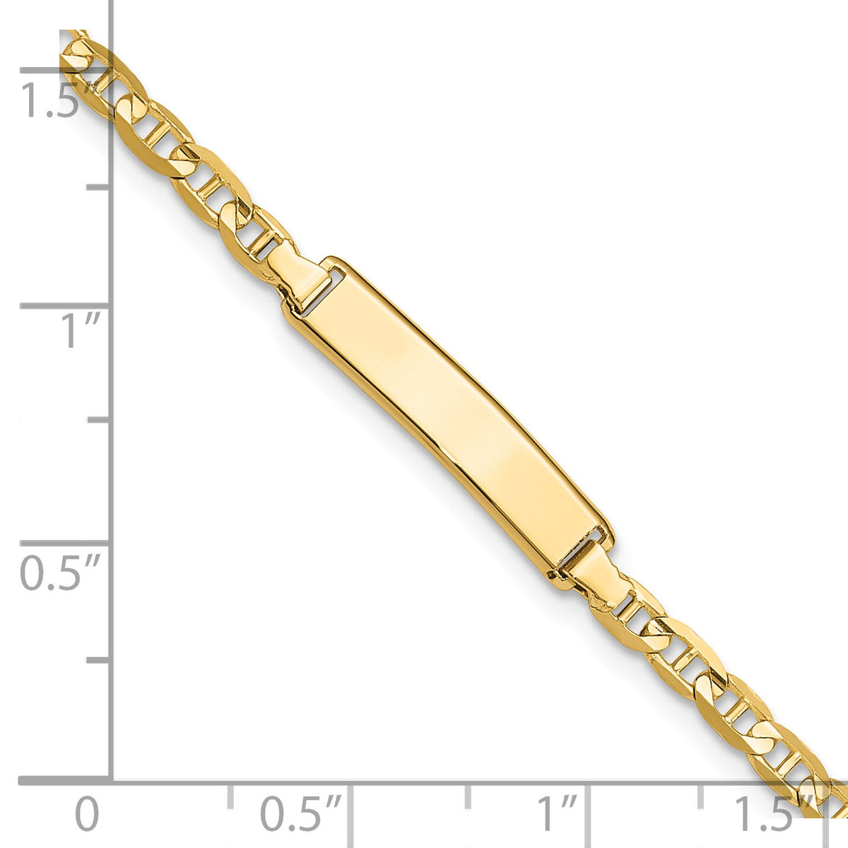 14k Anchor Link ID Bracelet-LID68-7