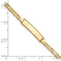 14k Anchor Link ID Bracelet-LID68-7