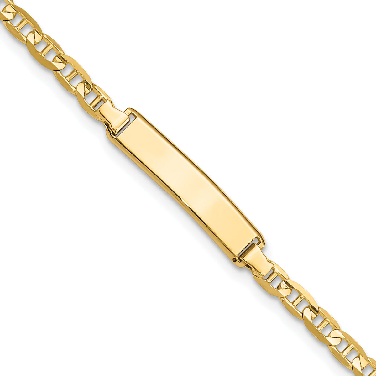 14k Anchor Link ID Bracelet-LID68-7