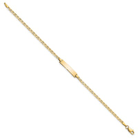 14k Flat Anchor Link ID Bracelet-LID71-8