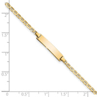 14k Flat Anchor Link ID Bracelet-LID71-7