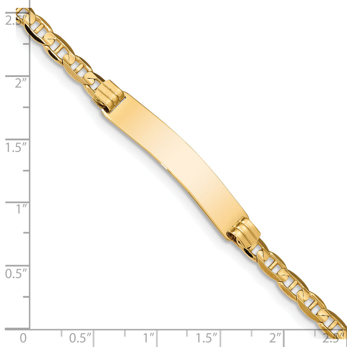14k Anchor Link ID Bracelet-LID77-7