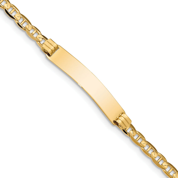 14k Anchor Link ID Bracelet-LID77-7