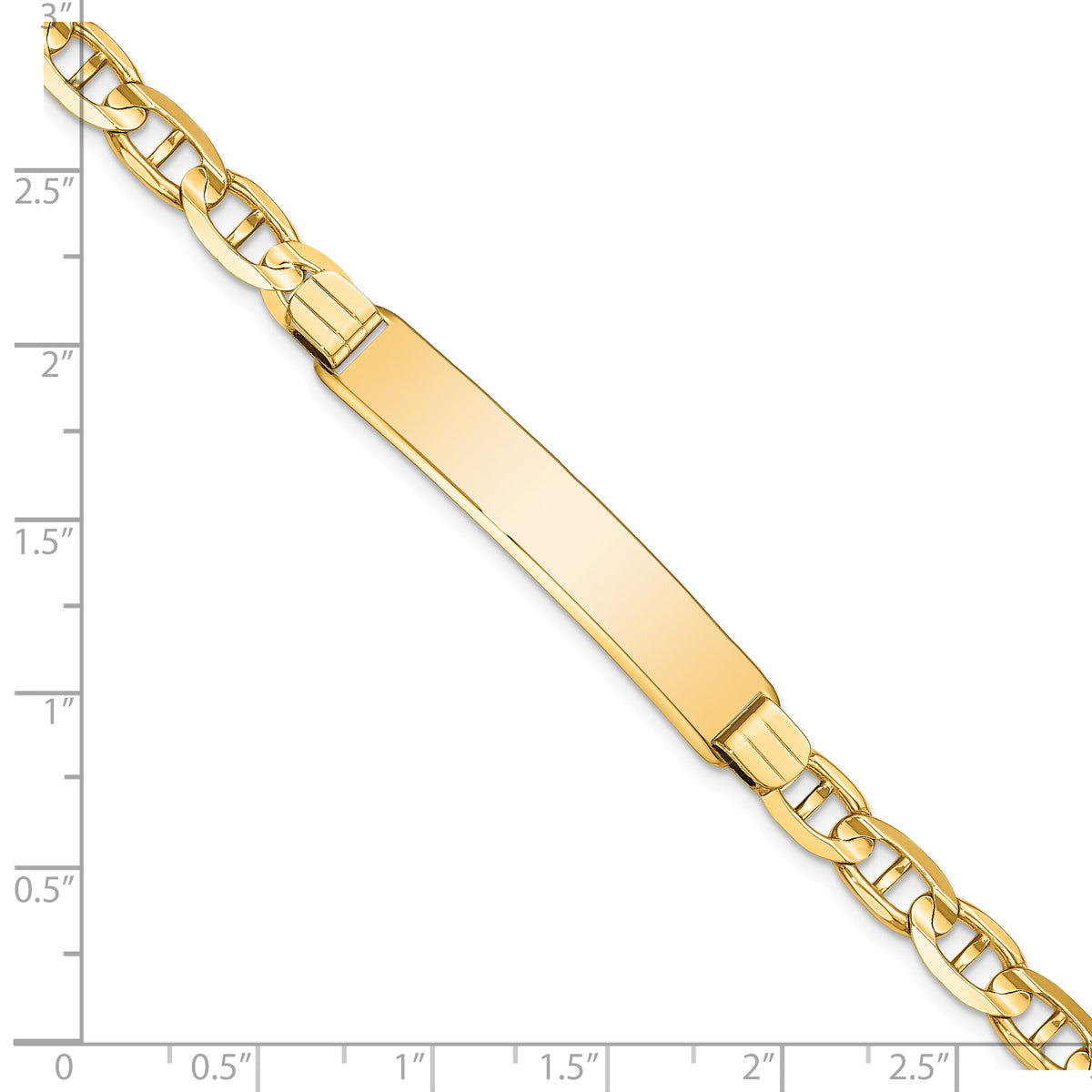 14k Anchor Link ID Bracelet-LID79-7