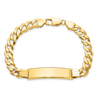 14k Flat Curb Link ID Bracelet-LID80-8