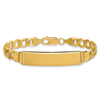 14k Curb Link ID Bracelet-LID82-7