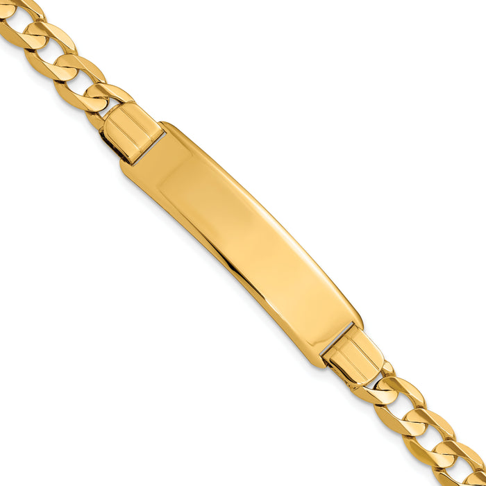 14k Curb Link ID Bracelet-LID82-7