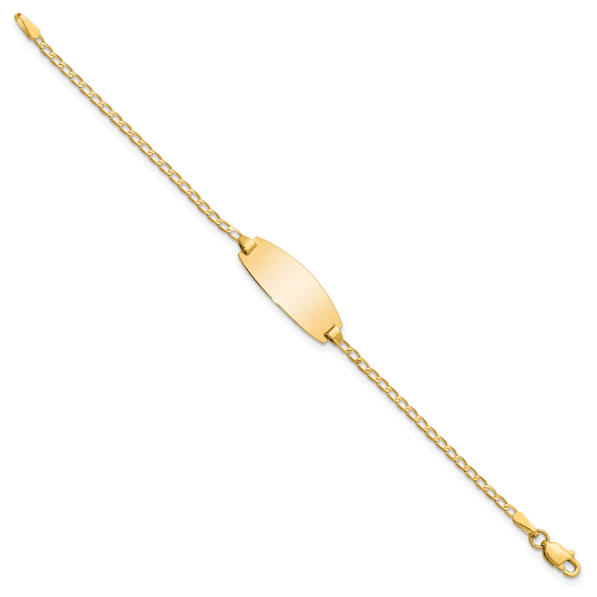 14k Oval Curb ID Bracelet-LID85-5.5
