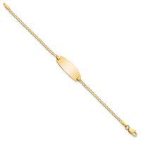 14k Oval Curb ID Bracelet-LID85-5.5