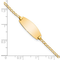 14k Oval Curb ID Bracelet-LID85-5.5