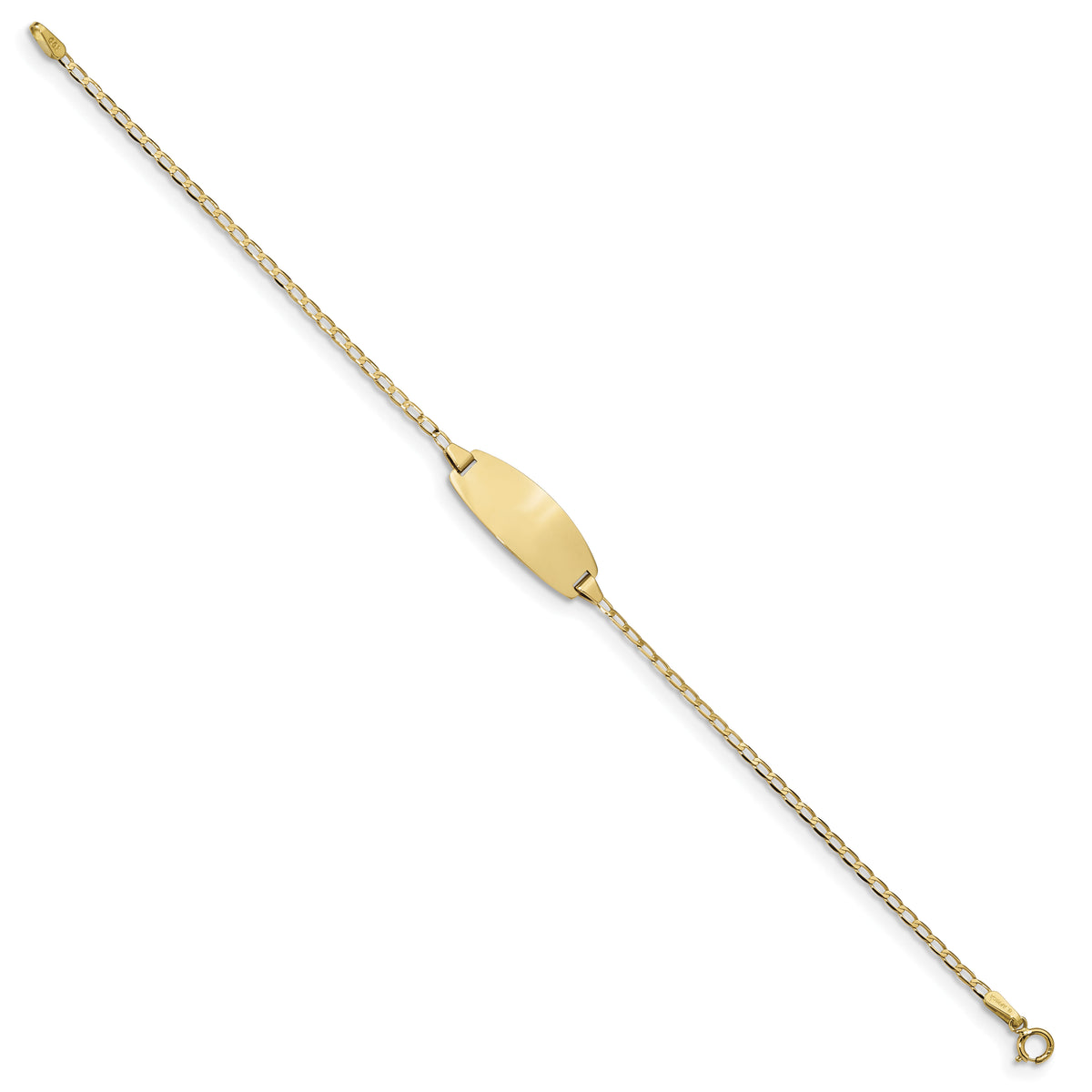 14k Oval Curb ID Bracelet-LID85-6