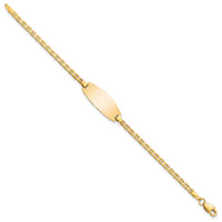 14k Oval Anchor ID Bracelet-LID86-5.5