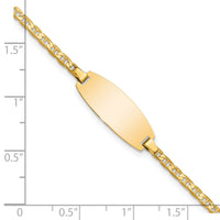 14k Oval Anchor ID Bracelet-LID86-5.5