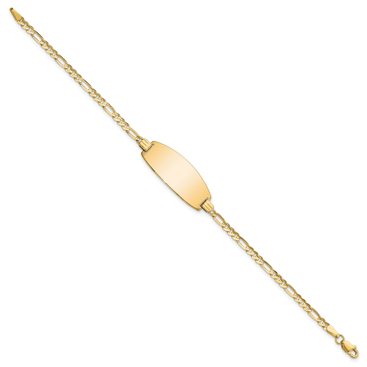 14ky Oval Figaro ID Bracelet-LID87-7
