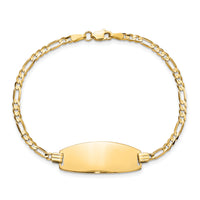 14ky Oval Figaro ID Bracelet-LID87-7