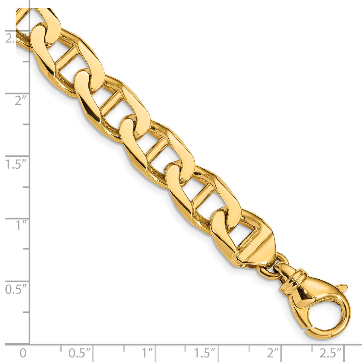 14k 10.3mm Hand-Polished Anchor Link Chain-LK102-9