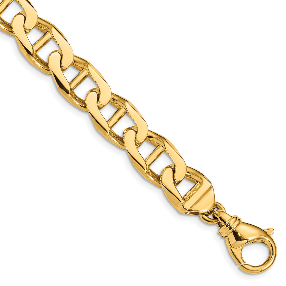 14k 10.3mm Hand-Polished Anchor Link Chain-LK102-9