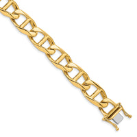 14k 12.5mm Hand-polished Anchor Link Bracelet-LK103-8