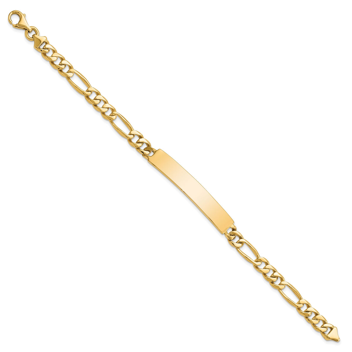 14k Figaro ID Bracelet-LK107ID-8