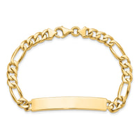 14k Figaro ID Bracelet-LK107ID-8