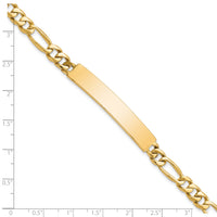 14k Figaro ID Bracelet-LK107ID-8