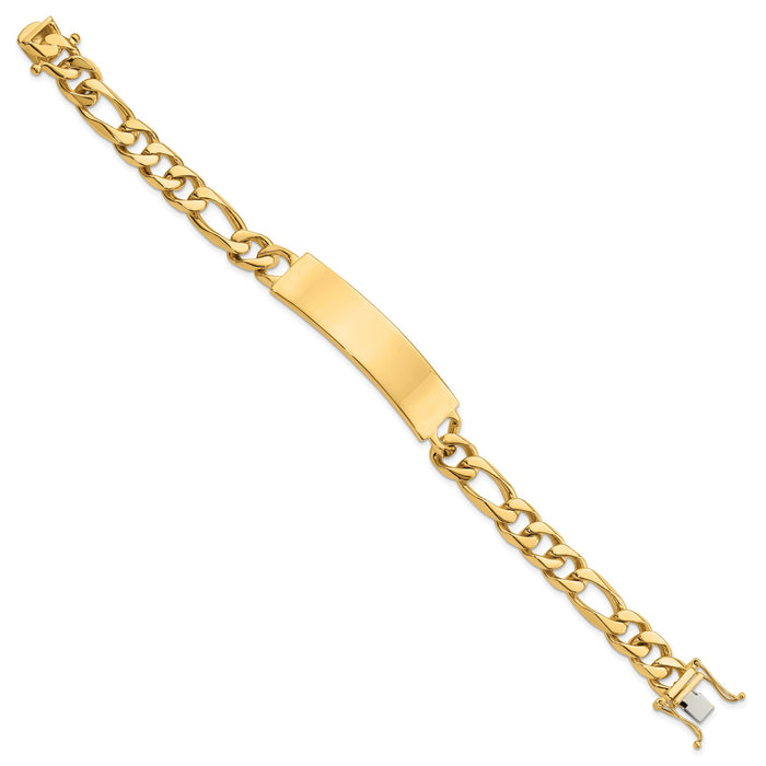 14k Figaro ID Bracelet-LK109ID-8