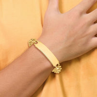 14k Figaro ID Bracelet-LK109ID-8
