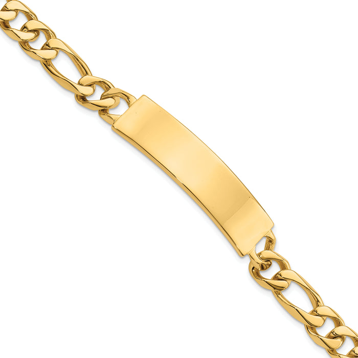 14k Figaro ID Bracelet-LK109ID-8
