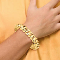 14k 14mm Hand-Polished Traditional Link Chain-LK121-8