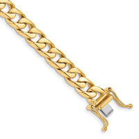 14k 7.5mm Hand-polished Flat Beveled Curb Chain-LK132-8