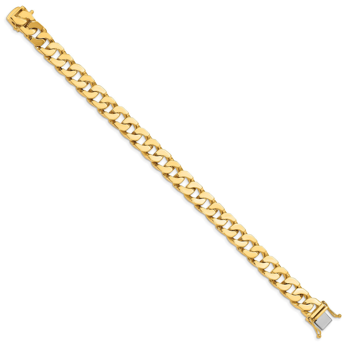 14K 10mm Hand-polished Fancy Link Bracelet-LK138-8
