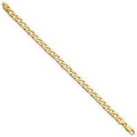 14K 6.5mm Hand-polished Fancy Link Bracelet-LK147-8