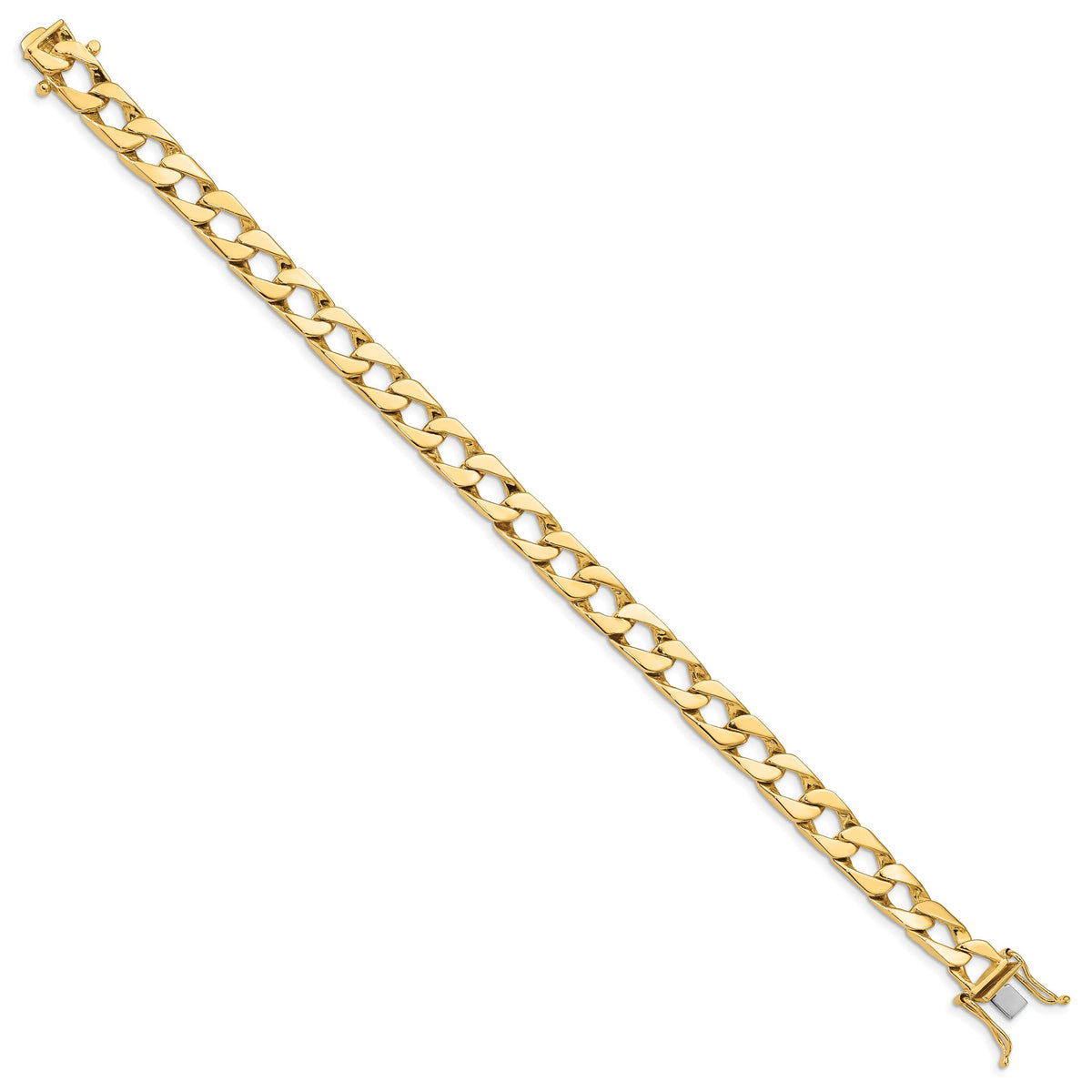 14K 7.9mm Hand-polished Fancy Link Bracelet-LK148-8